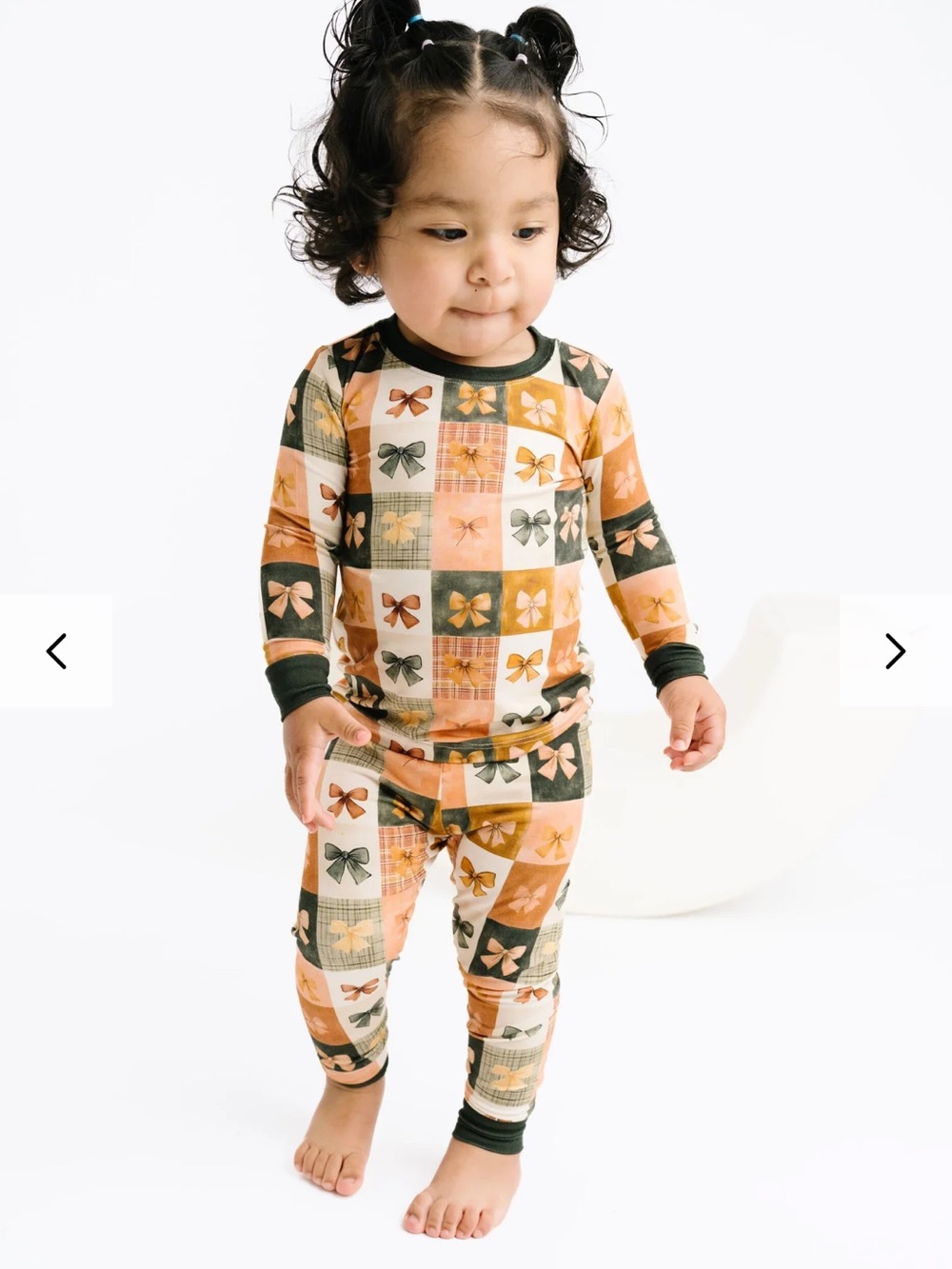 Bow patchwork bamboo set